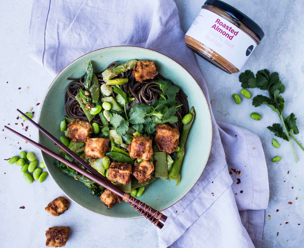 almond butter green stir fry recipe