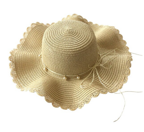 Sunflower Patterned Straw Floppy Sun Hat- Four Colors — DazzleBar