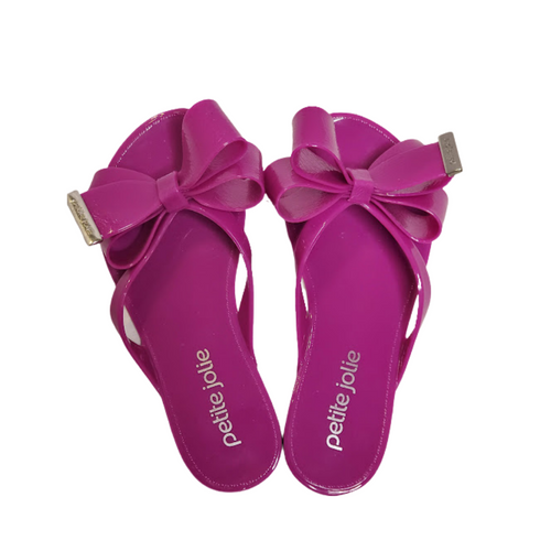 Lavender Pom Pom Thong Sandals