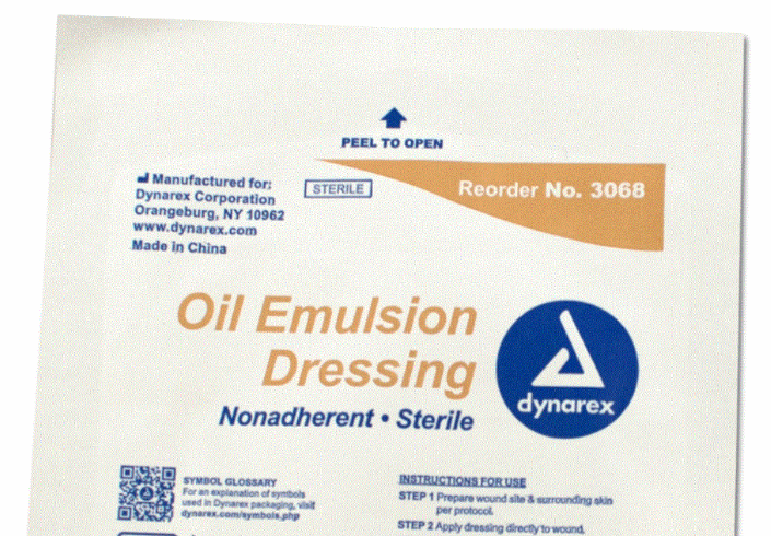 topical oil emulsion dressing