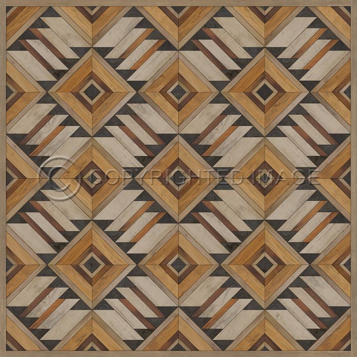 Spicher & Company Vintage Vinyl Floorcloth Mat (Norwegian Wood - Yukon - Logan)