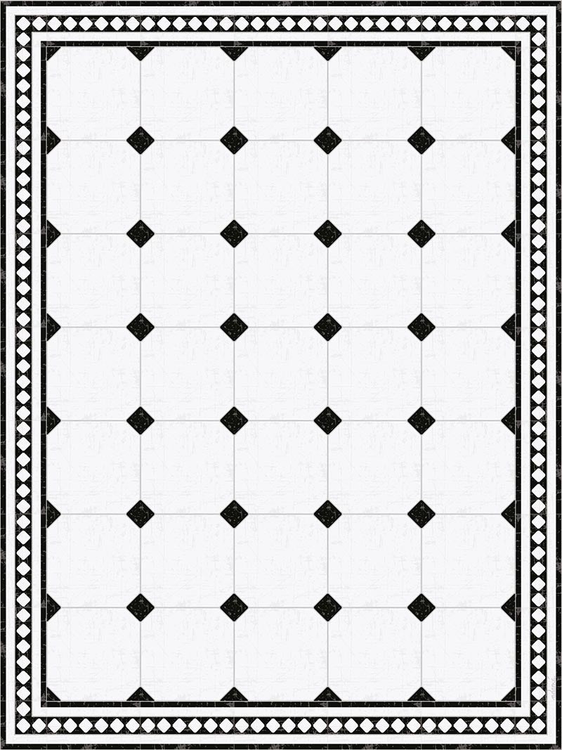 Adama Black & White Vinyl Rug/Mat (Pinta_B) – Hudson & Vine