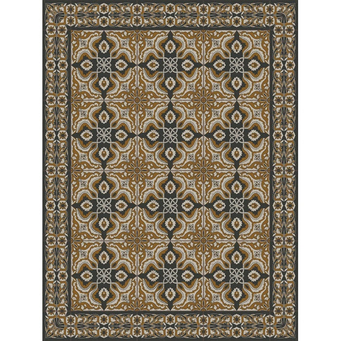 Adama Black & White Vinyl Rug/Mat (Pinta_B) – Hudson & Vine