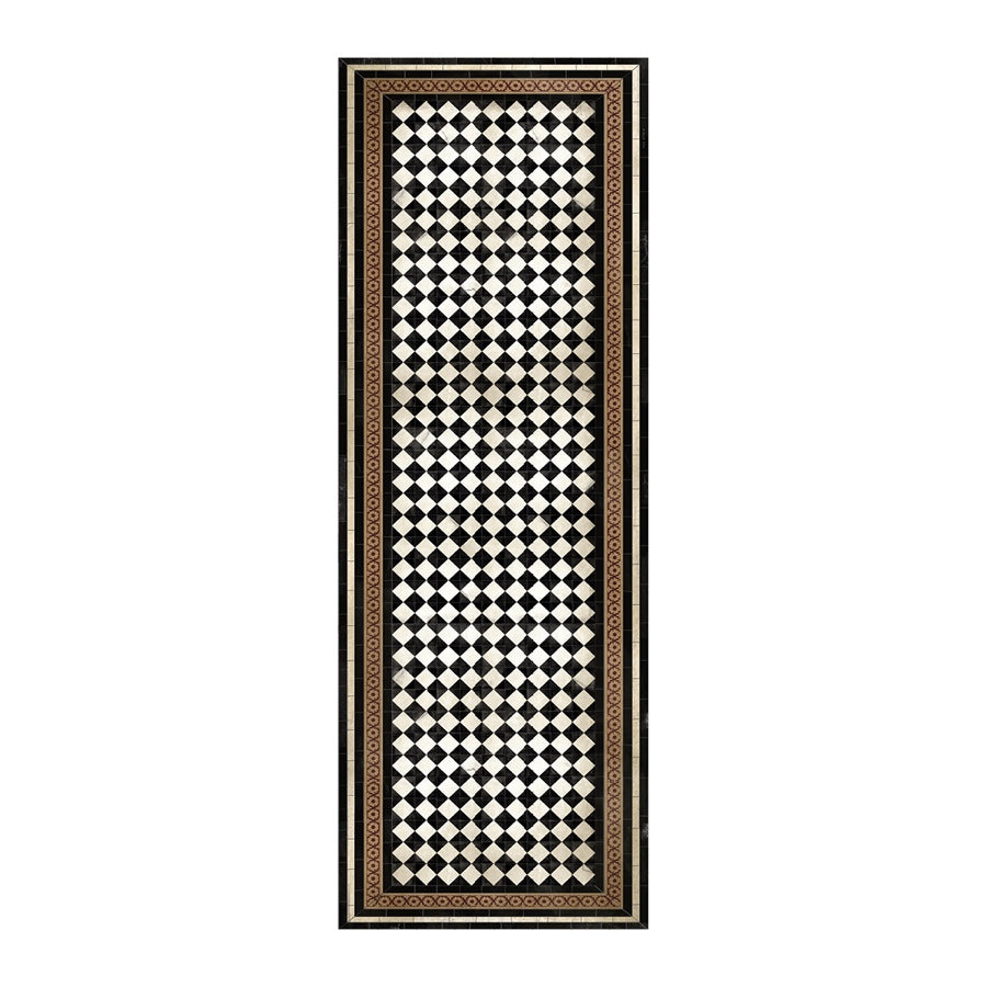 Beija Flor Mediterranean Vinyl Kitchen Floor Mats & Runners - Storm, Medium Mat