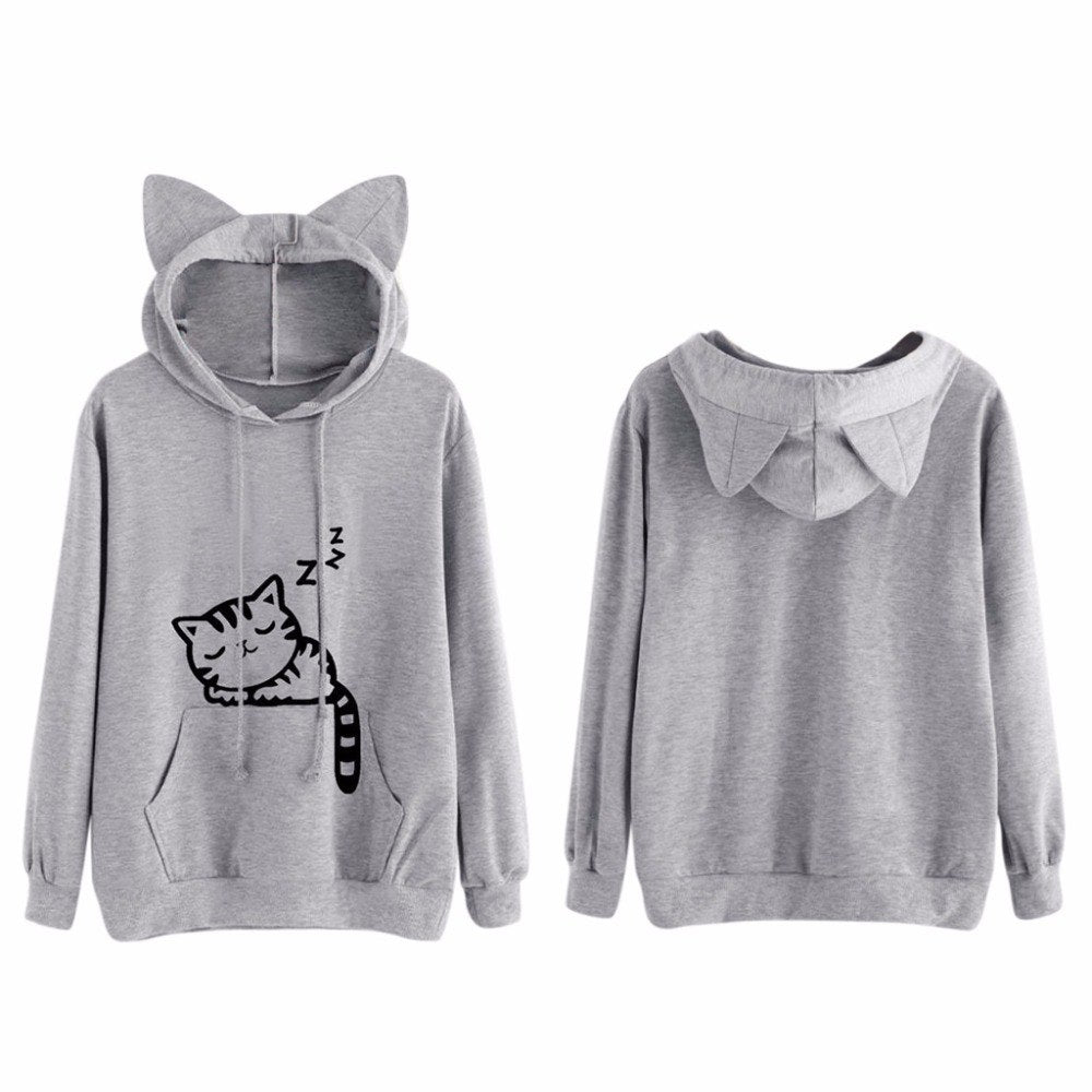 sleeping cat hoodie