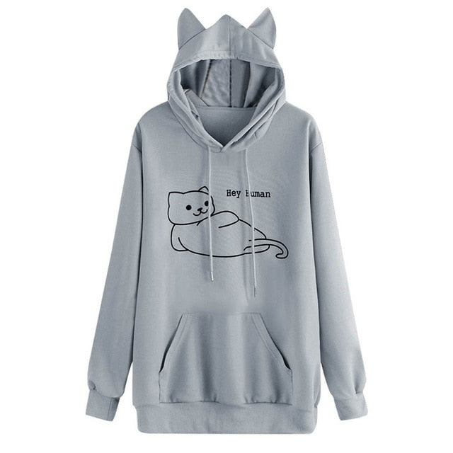 cute cat hoodie with ears