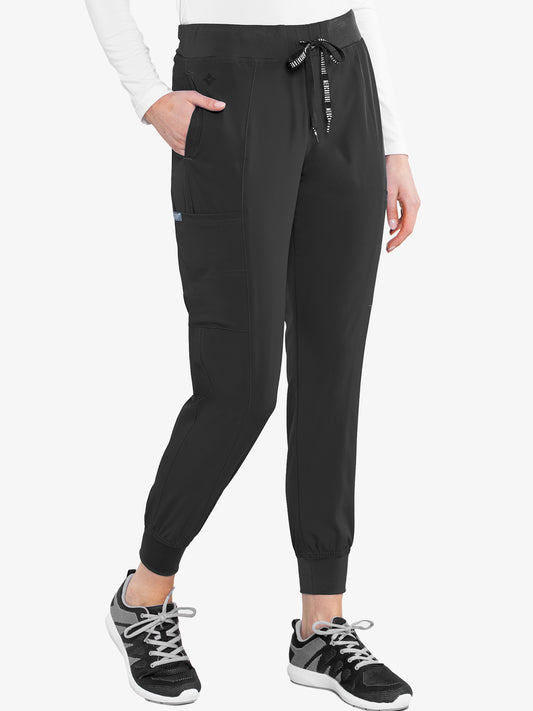  QBK Yoga Scrub Pants Women Mid Rise Yoga Work Pants- Five  Pocket Cargo Scrub Pant (X-Small, Black-Petite): Clothing, Shoes & Jewelry