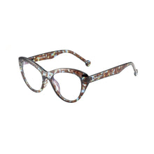 Load image into Gallery viewer, Parafina Lena Reading Glasses in Blue Tortoise angled view
