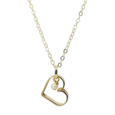 14K Gold Heart Pendant