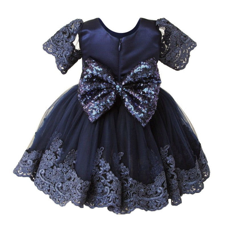 baby girl navy blue dress