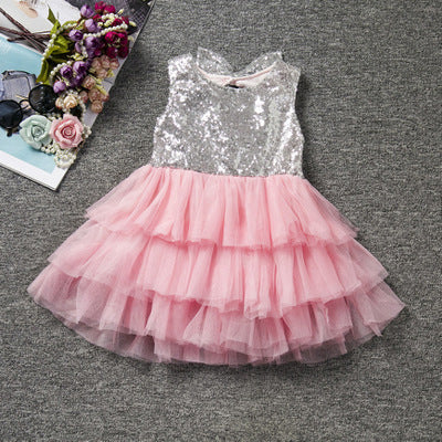 baby pink glitter dress