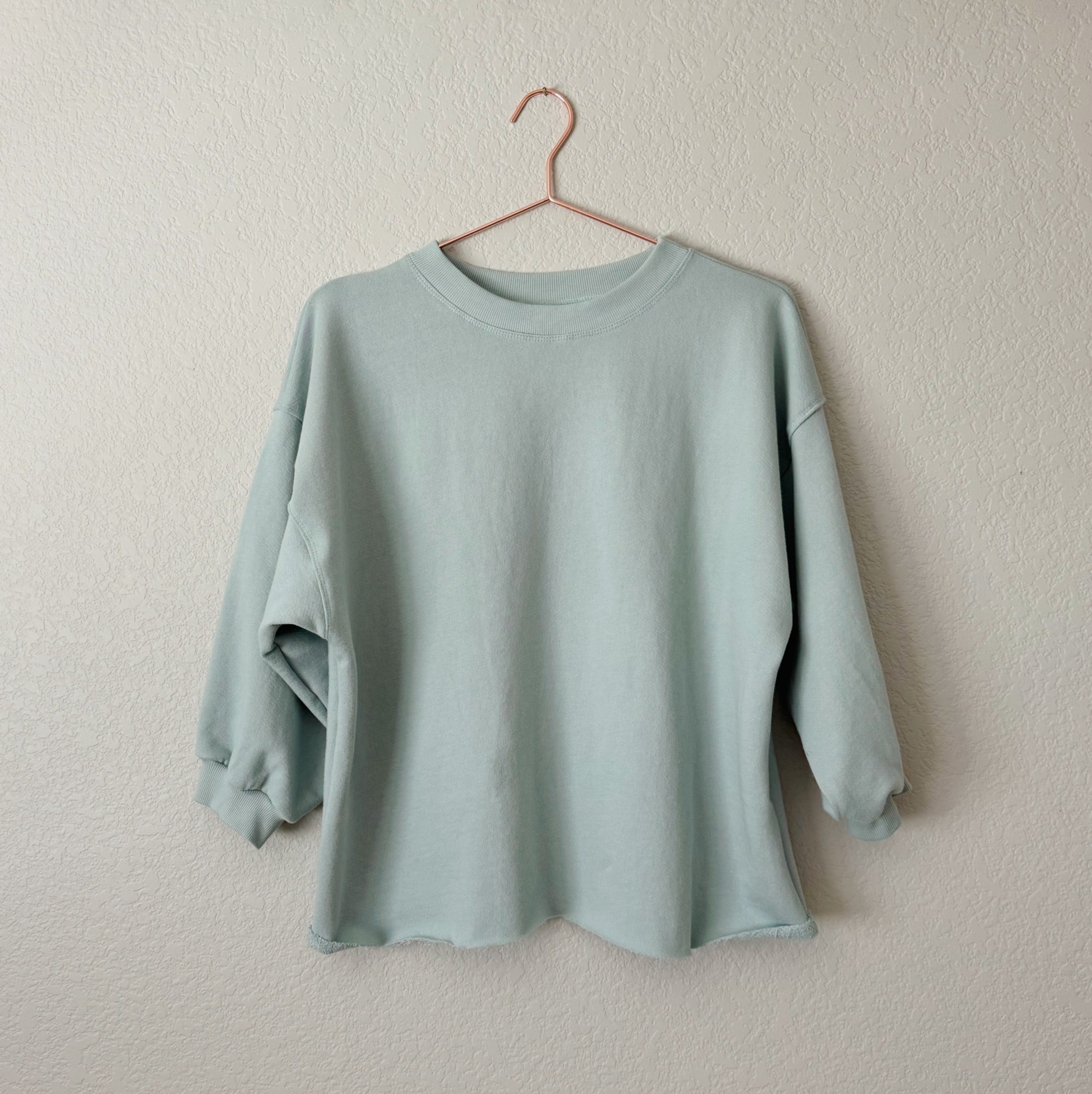 Women's Drop Off Sweatshirt in Sea Blue - Hadley Girl product image