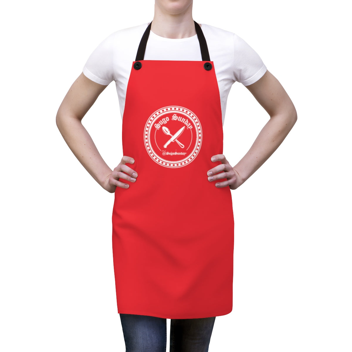 red apron