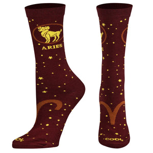 Aries - Womens Crew Folded - California Sock Company