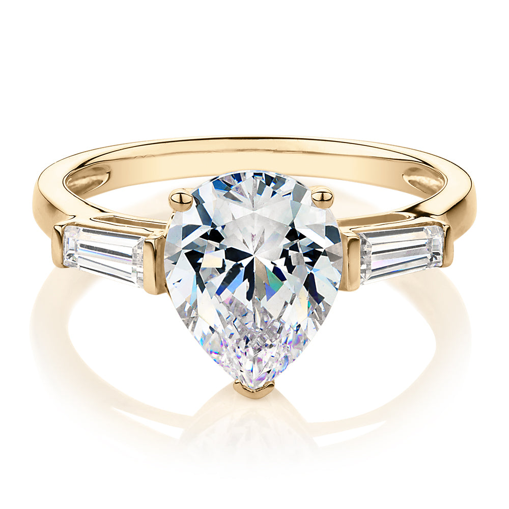 Parl Fashion Women's Pear Cut Diamond Engagement Ring at Rs 33680 in Surat