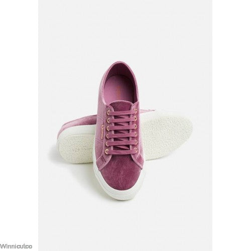 superga velvet red