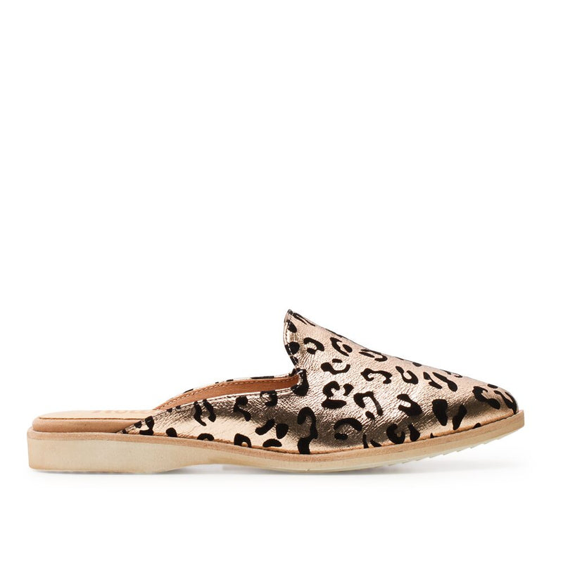 rollie leopard mule