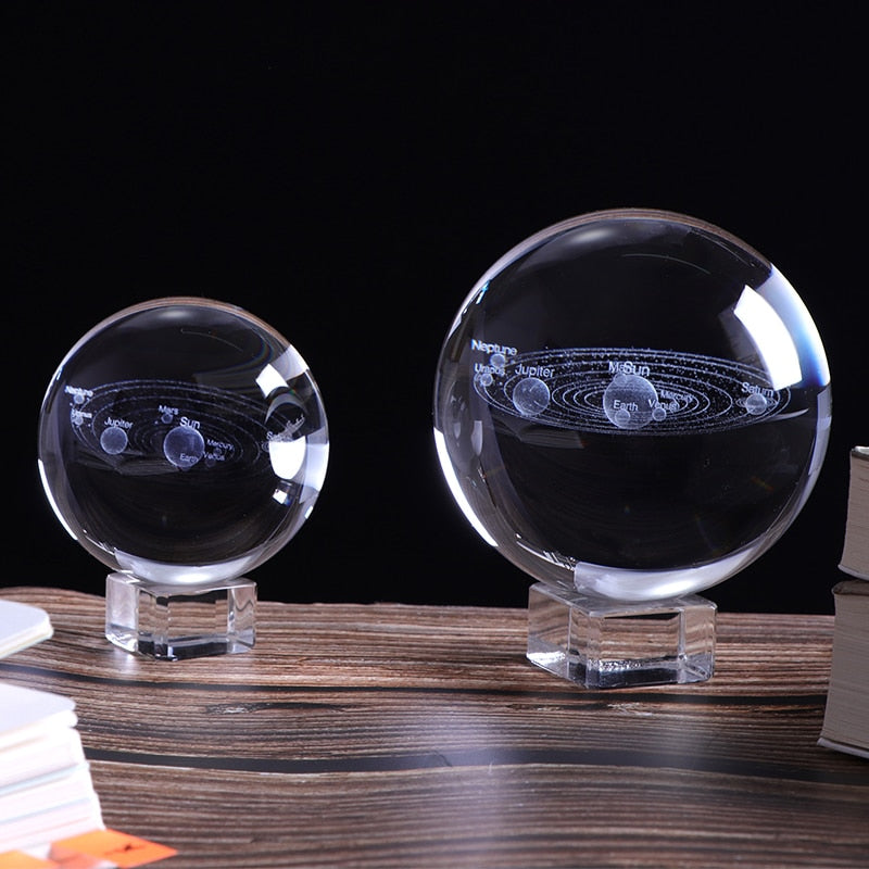 3d Solar System Crystal Ball Modern Beyond