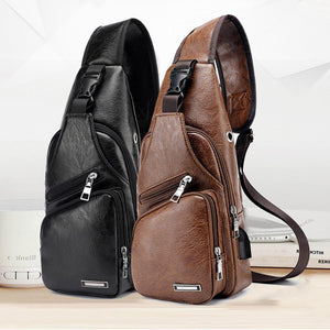 Anti-Theft Men's Crossbody Sling Bag