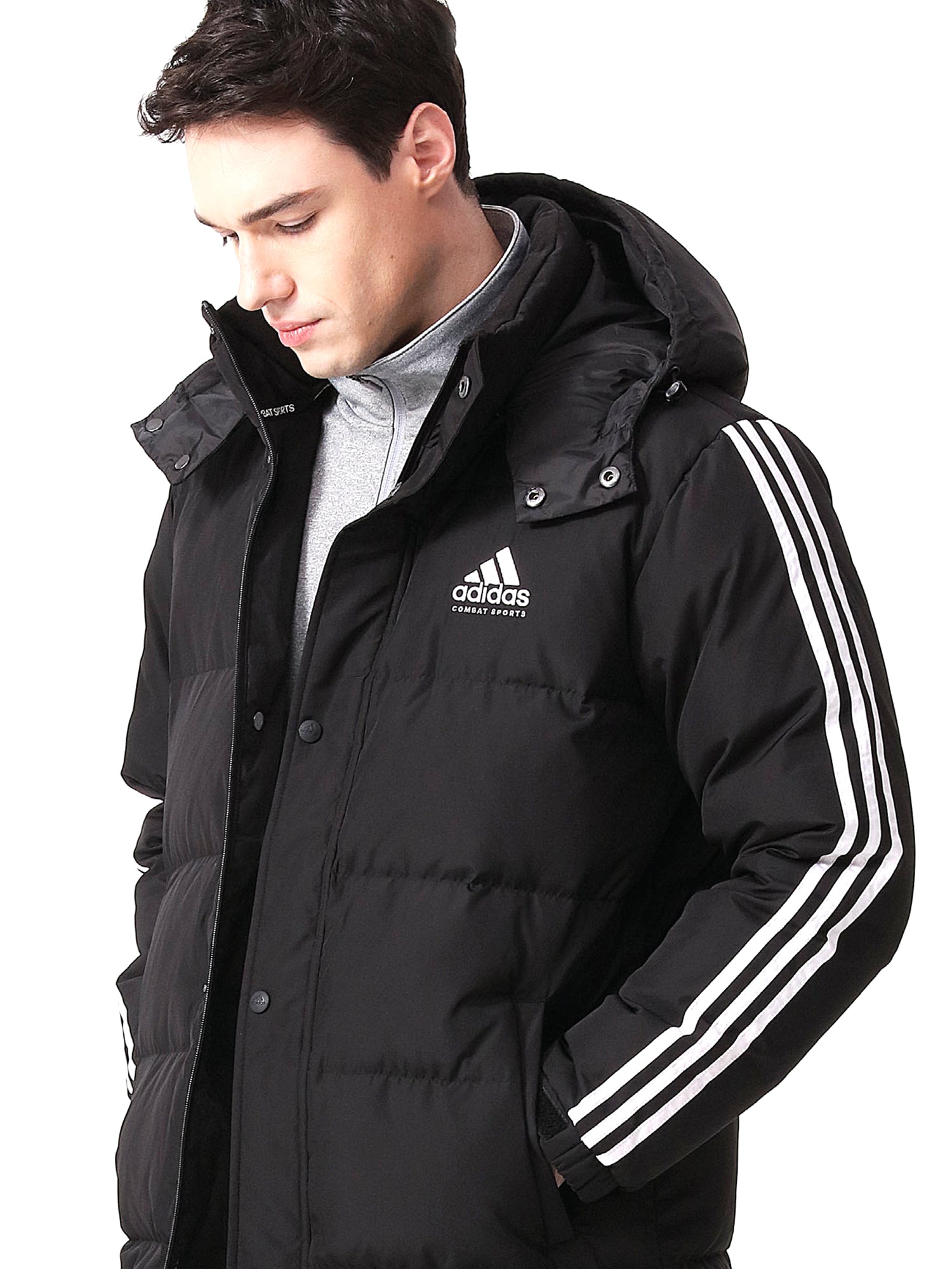 adidas Combat Sports Winter Long Padded Parka Jacket – All American ...