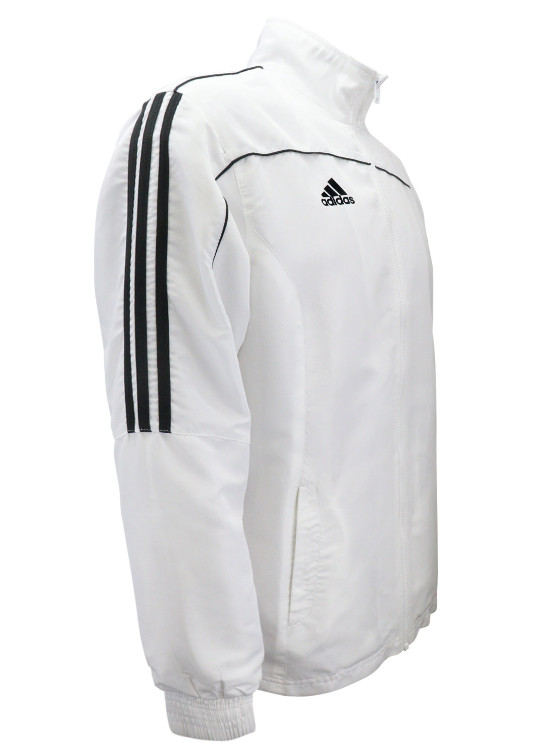 adidas white stripe jacket