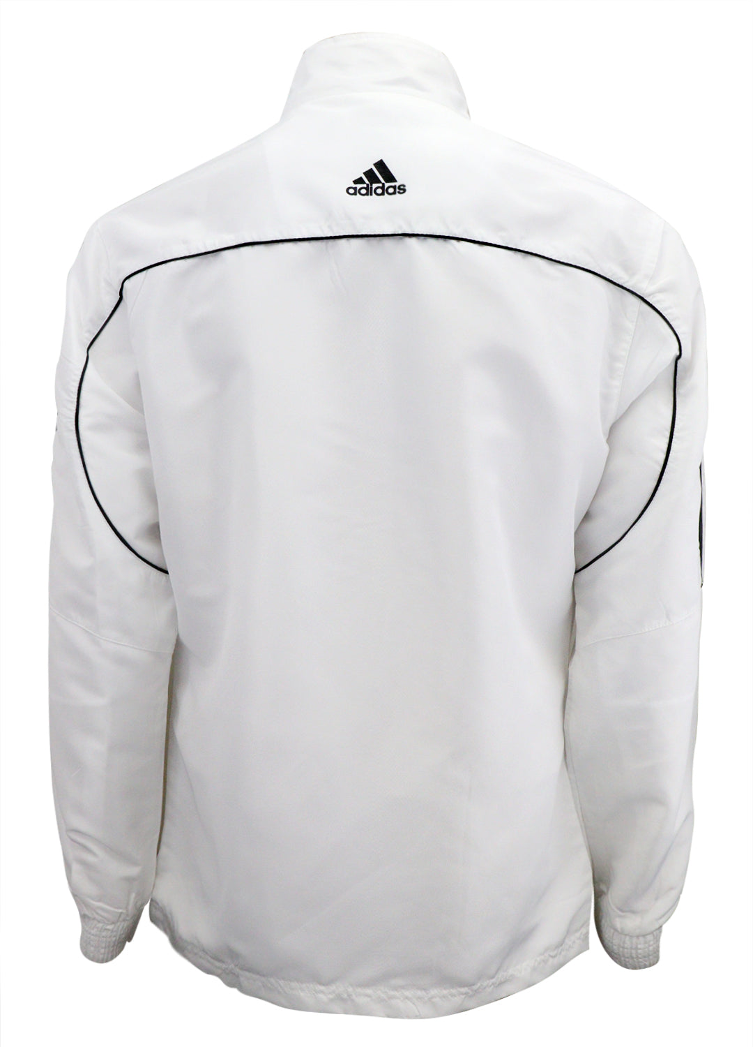 adidas white striped jacket