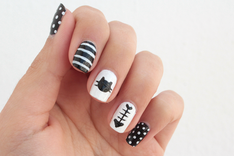 Meow Nail | Cat nails, Cat nail designs, Cat nail art