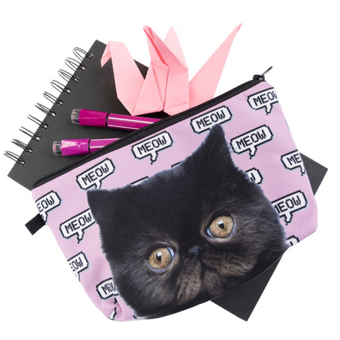 Black Cat Makeup Bag