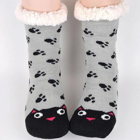 Fuzzy Cat Socks