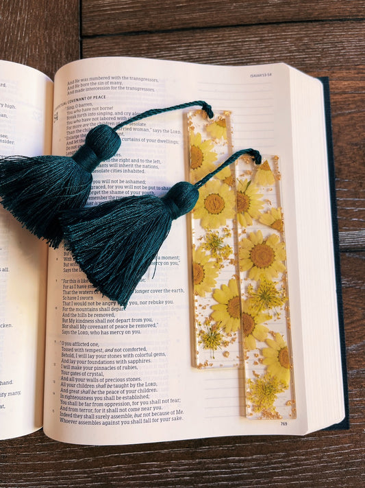 Full Blooms Acrylic Bookmark