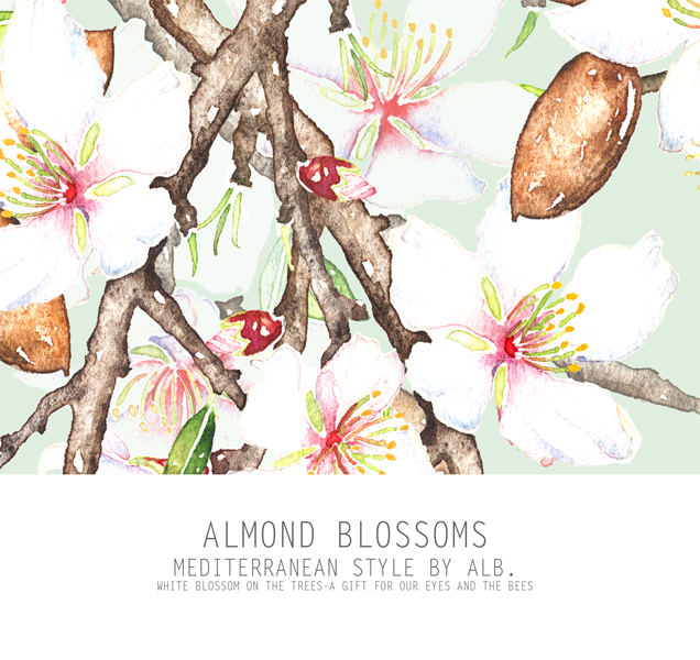 Almond blossom original print | – Alb-art