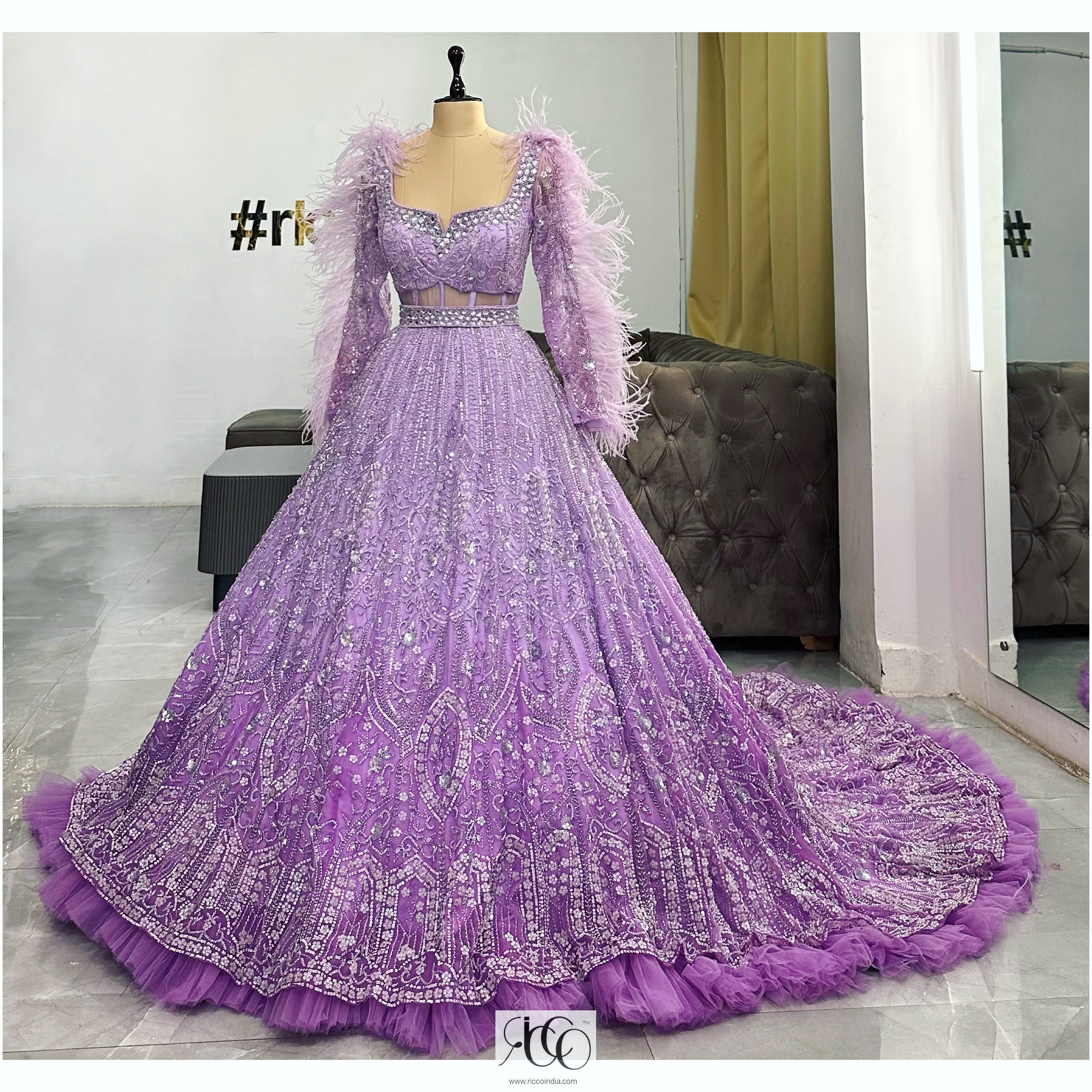 Bridal Reception Gowns Indian | Punjaban Designer Boutique