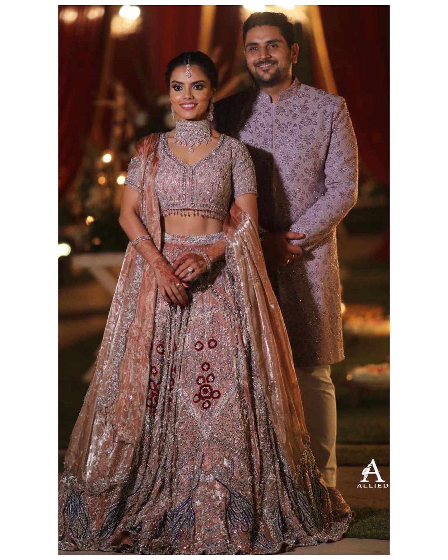 lehenga and sherwani