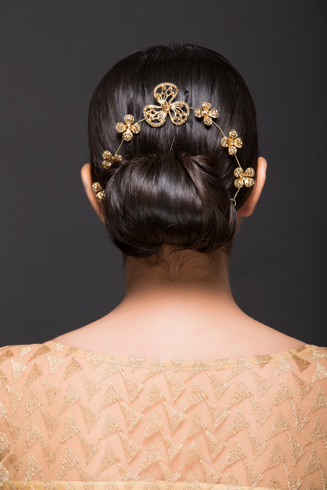 Buy online Stone Studded Gold Bow Metal Hair Band For Women from  accessories for Women by Golden Peacock for 399 at 50 off  2023  Limeroadcom