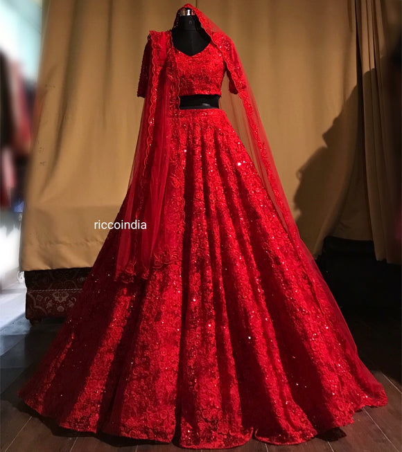 gown and lehenga