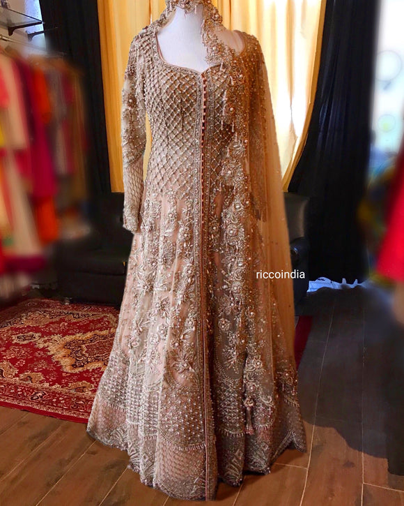 champagne lehenga