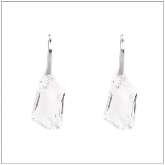 sterling silver swarovski crystal earrings