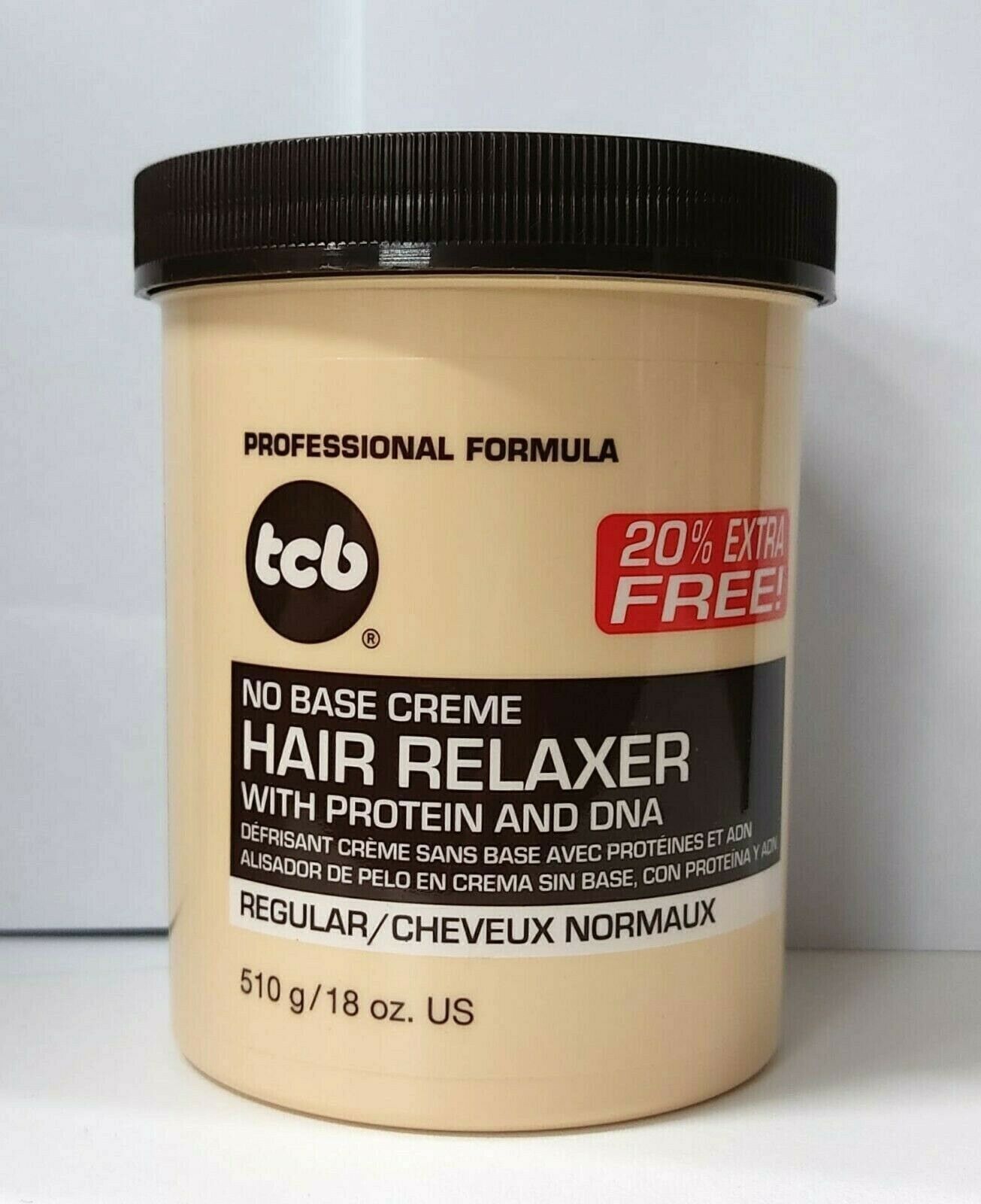 Tcb No Base Creme Hair Relaxer Whit Protein An Dna 510 Gr 