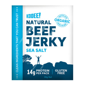 Organic Grass-Fed Beef Jerky | Sea Salt | 30g