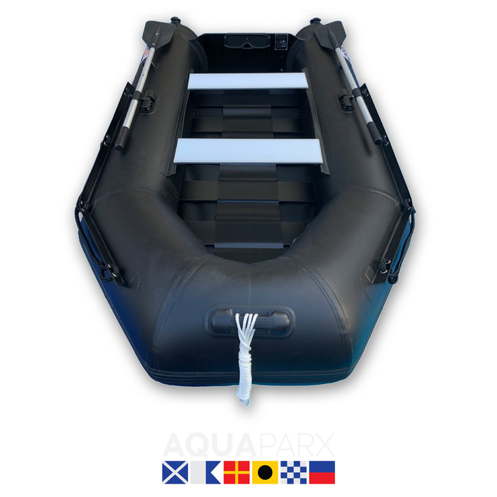 Soms Interactie Uiterlijk Opblaasboot AQUAPARX™ 280PRO MKIII (zwart) - inclusief pomp – rubberbo —  AQUAPARX XL