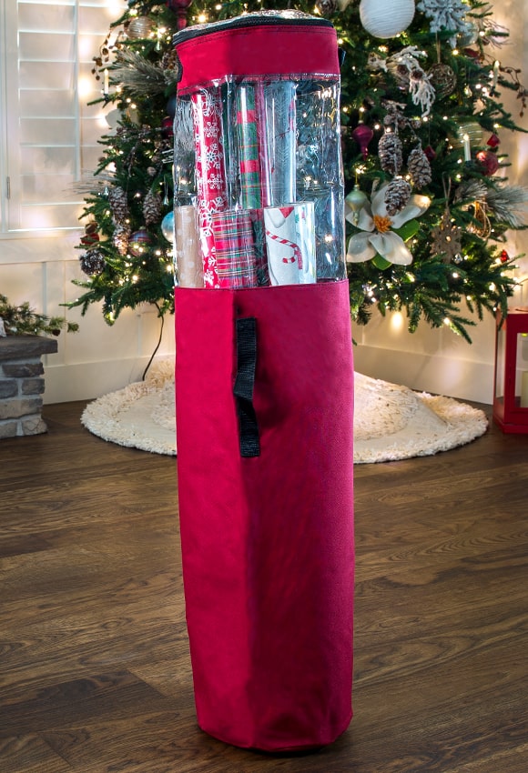 Santa's Bags Wrapping Paper Storage Bag