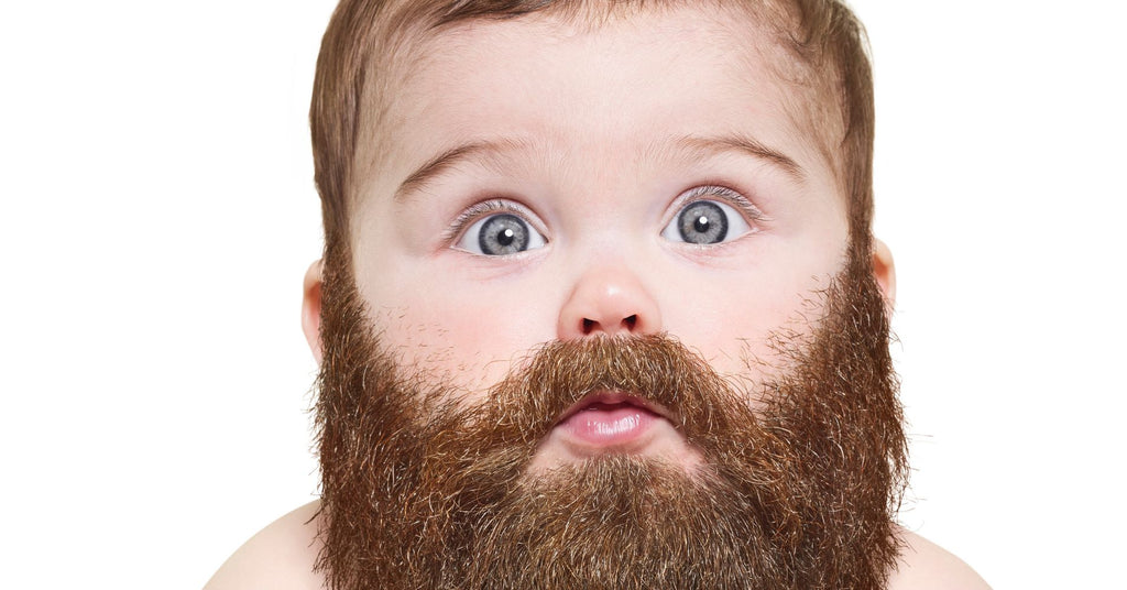 Baby with beard