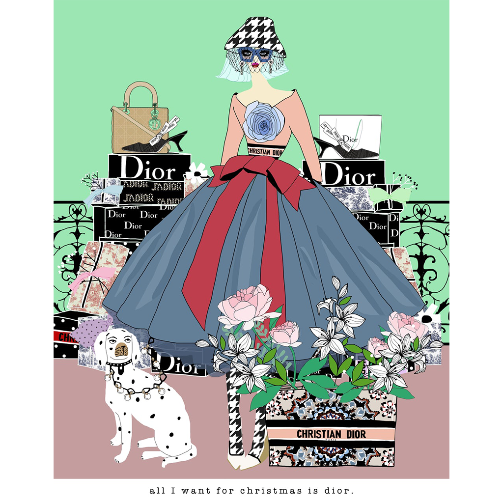 dior christmas card