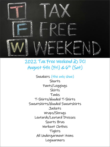 Texas Tax Free weekend at DC!