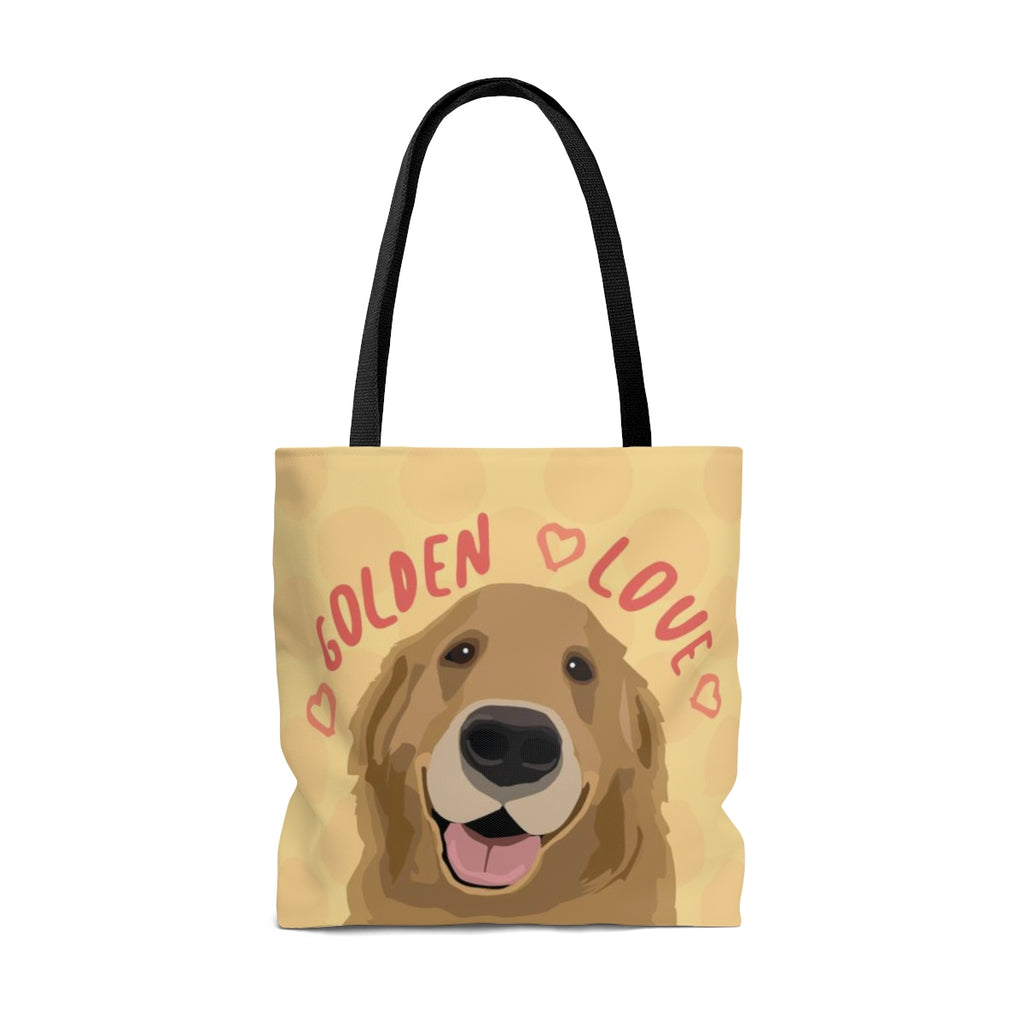 golden retriever tote bag