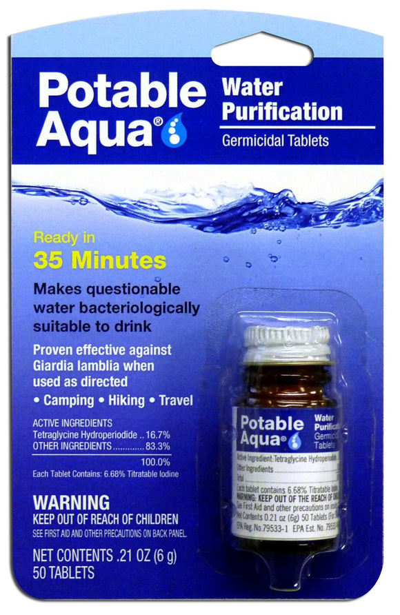 Potable Aqua Plus Water Purification Tablets Edisastersystems 0105