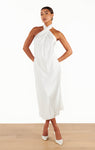 Wrap Open-Back Satin Halter High-Neck Party Dress/Wedding Dress by Show Me Your Mumu