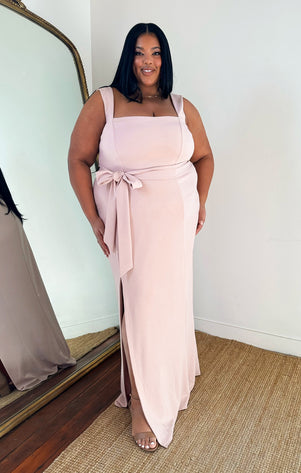 Plus size blush dresses