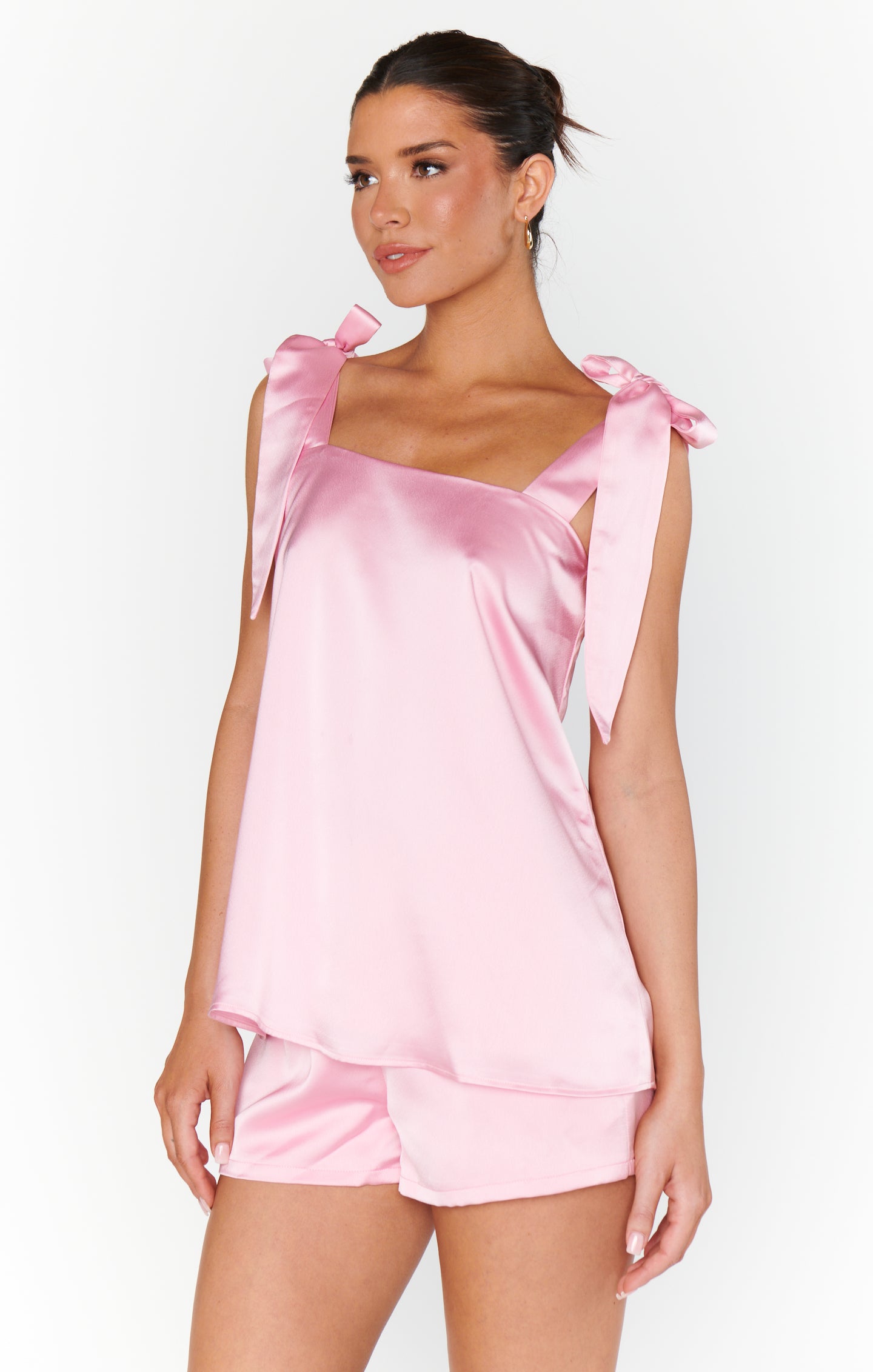 Makeup Tank ~ Light Pink Luxe Satin