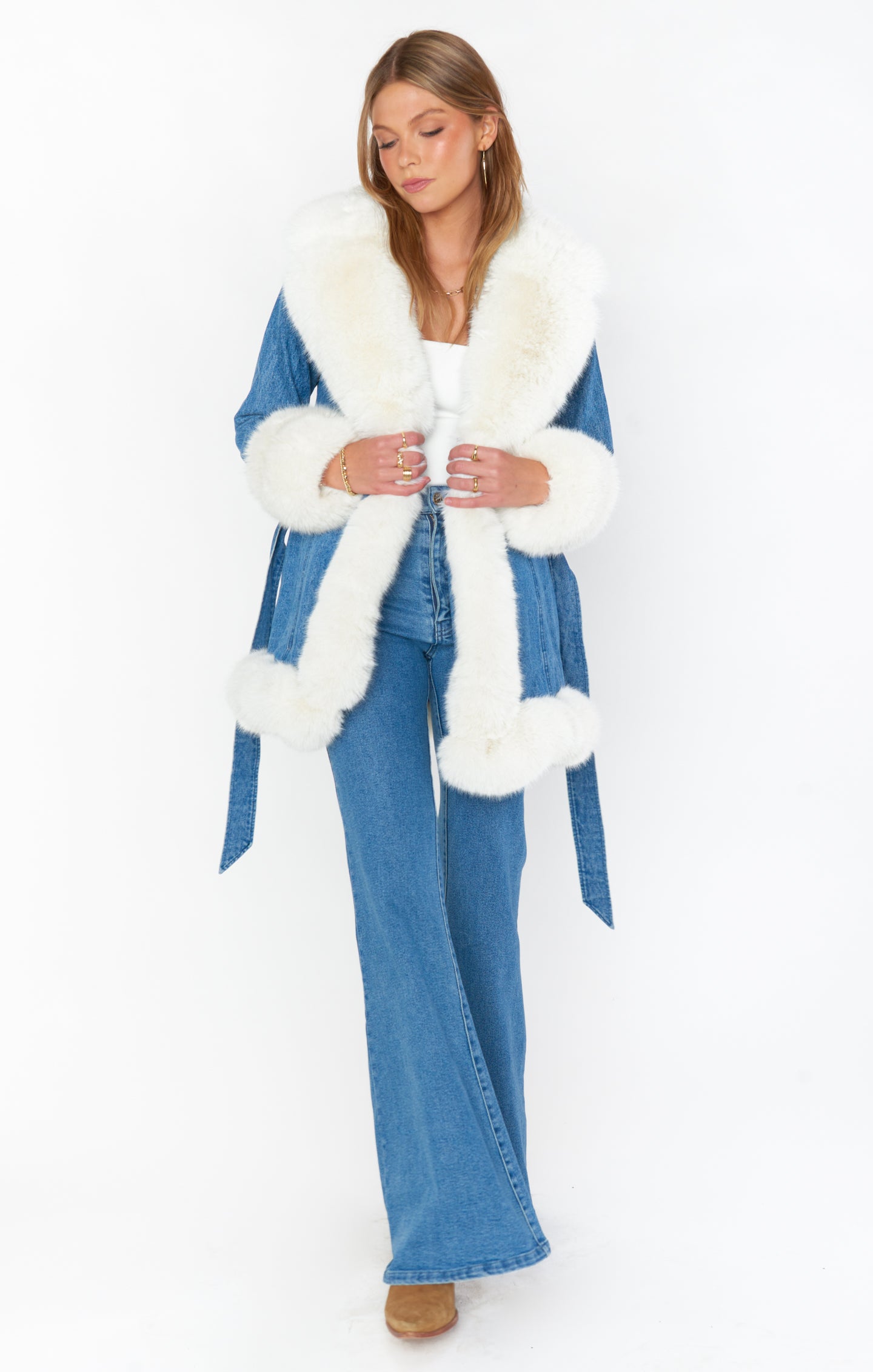 Hudson Coat ~ Sky Rider with Faux Fur